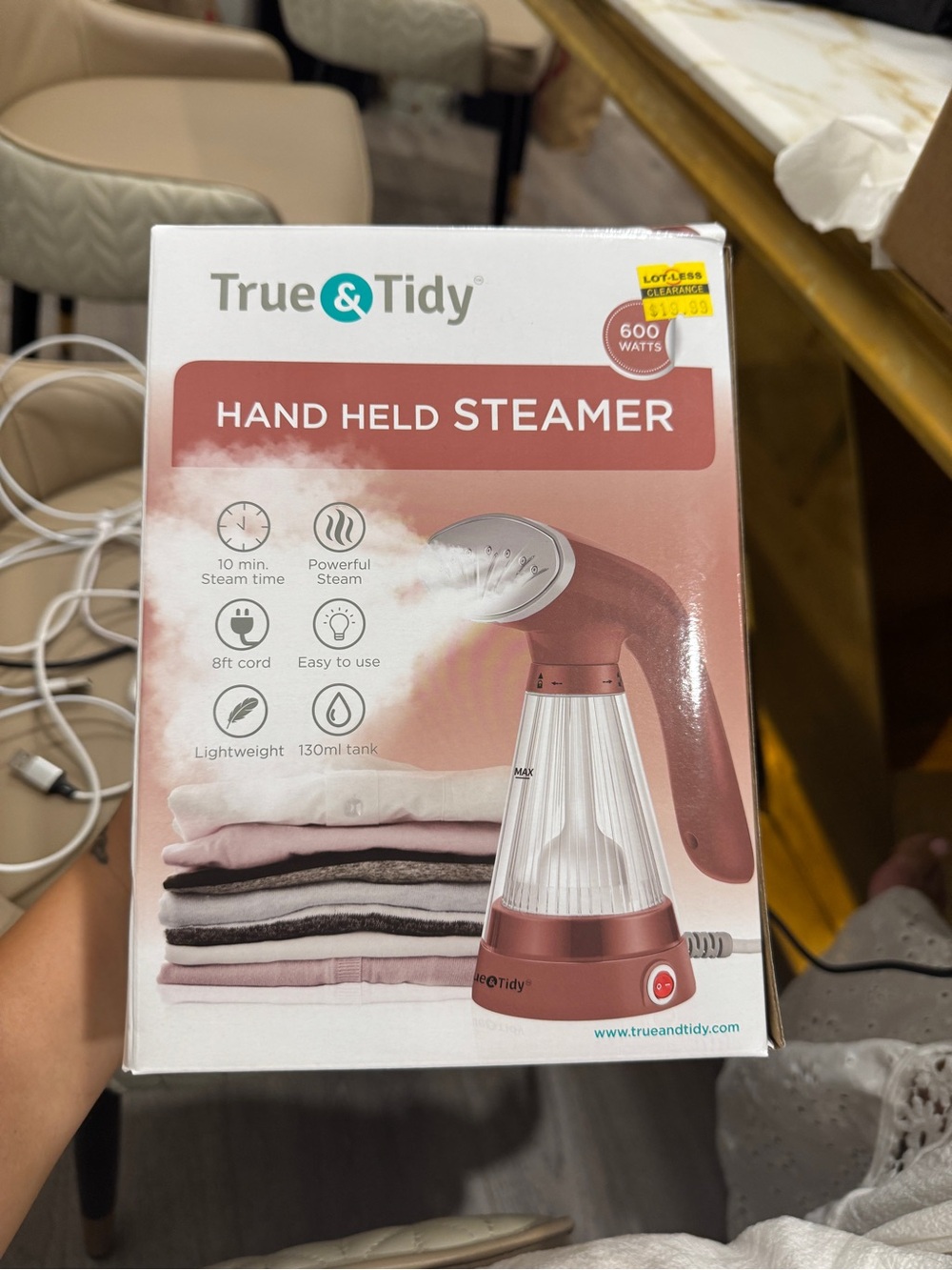Pink Hand Held Steamer